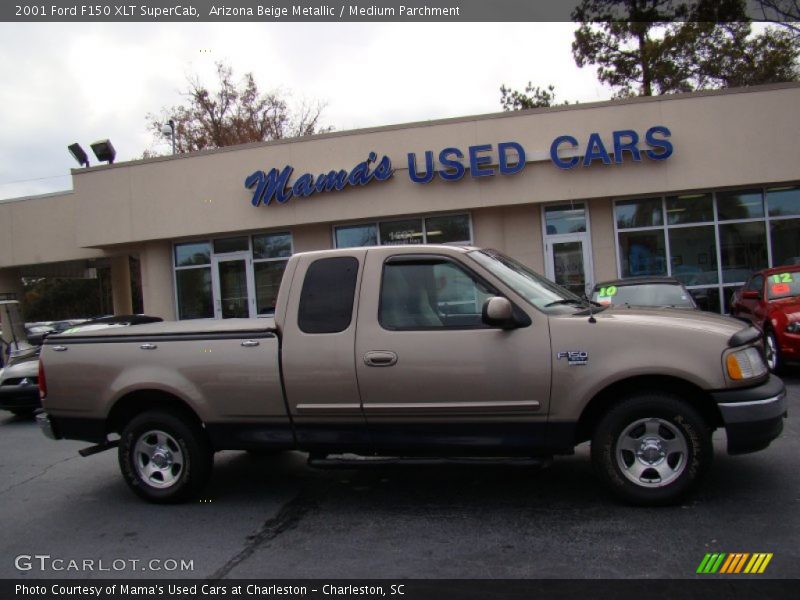 Arizona Beige Metallic / Medium Parchment 2001 Ford F150 XLT SuperCab
