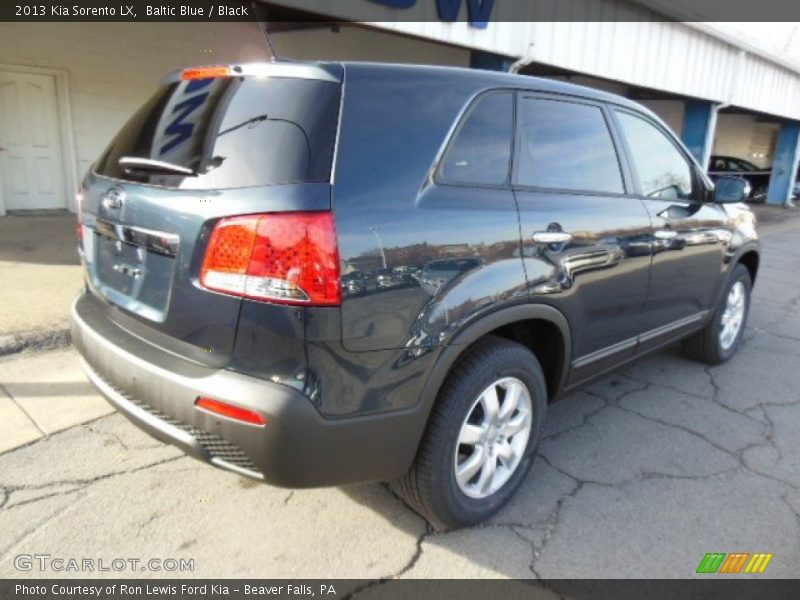 Baltic Blue / Black 2013 Kia Sorento LX