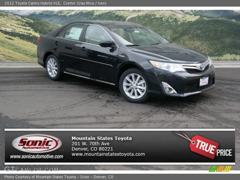 Cosmic Gray Mica / Ivory 2012 Toyota Camry Hybrid XLE