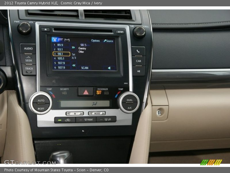 Cosmic Gray Mica / Ivory 2012 Toyota Camry Hybrid XLE