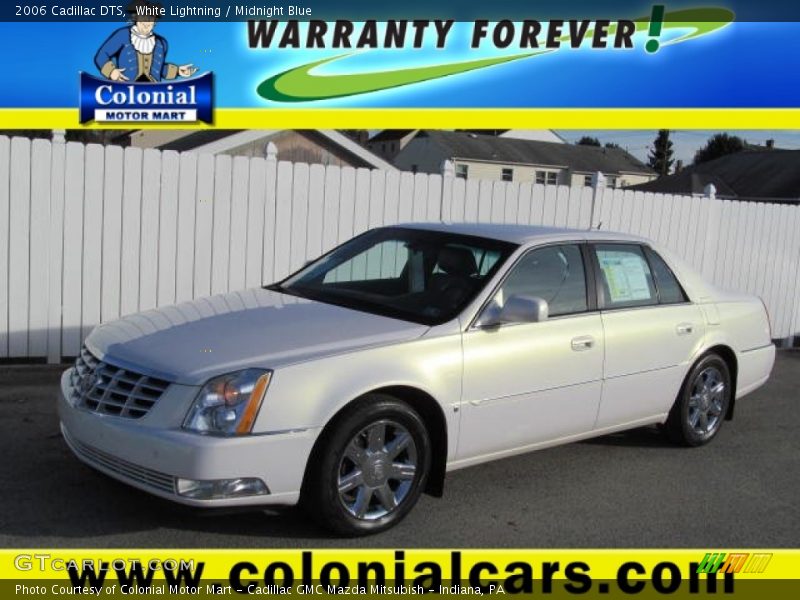 White Lightning / Midnight Blue 2006 Cadillac DTS