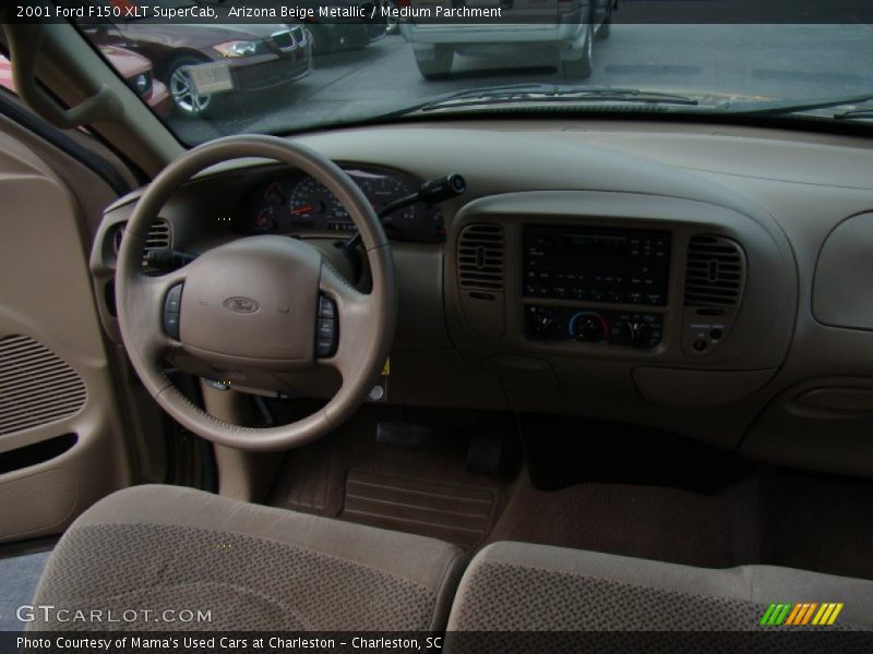 Arizona Beige Metallic / Medium Parchment 2001 Ford F150 XLT SuperCab