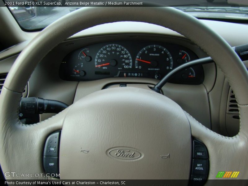 Arizona Beige Metallic / Medium Parchment 2001 Ford F150 XLT SuperCab