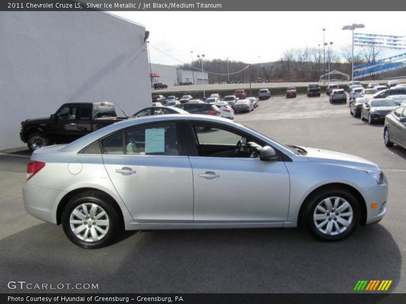 Silver Ice Metallic / Jet Black/Medium Titanium 2011 Chevrolet Cruze LS