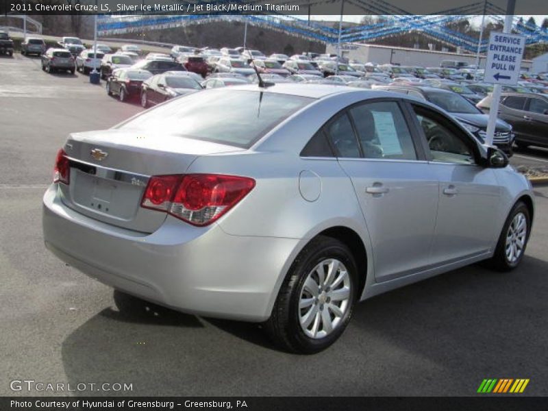 Silver Ice Metallic / Jet Black/Medium Titanium 2011 Chevrolet Cruze LS