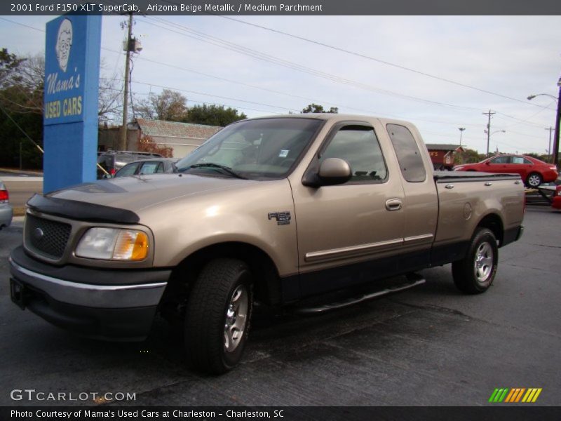 Arizona Beige Metallic / Medium Parchment 2001 Ford F150 XLT SuperCab