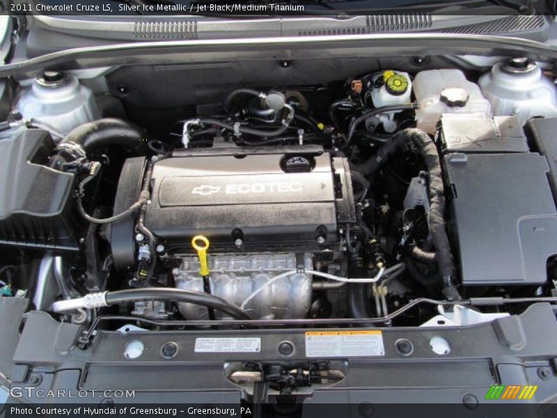 Silver Ice Metallic / Jet Black/Medium Titanium 2011 Chevrolet Cruze LS