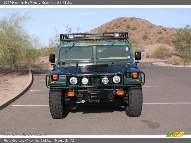 Green Metallic / Beige 1997 Hummer H1 Wagon