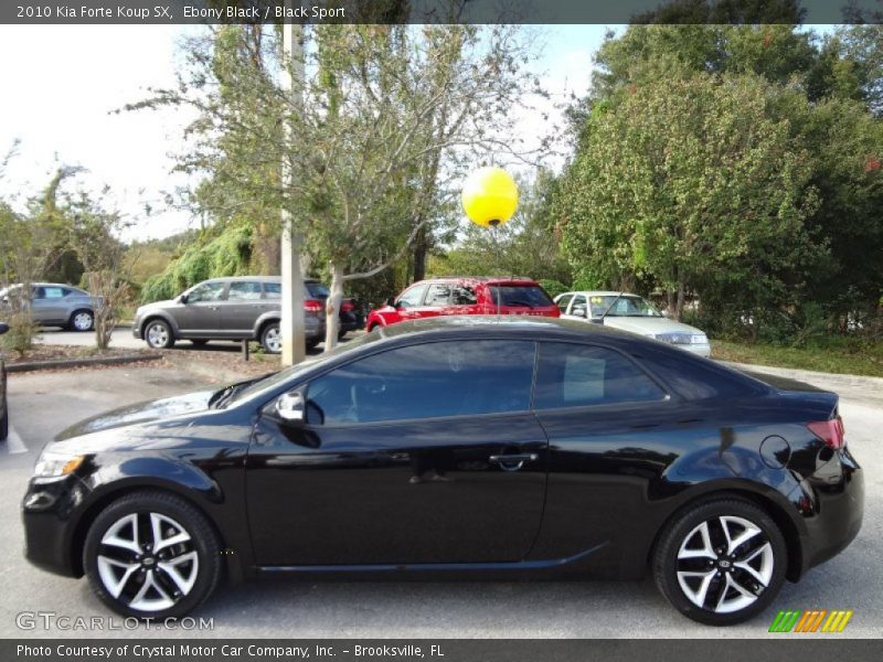 Ebony Black / Black Sport 2010 Kia Forte Koup SX