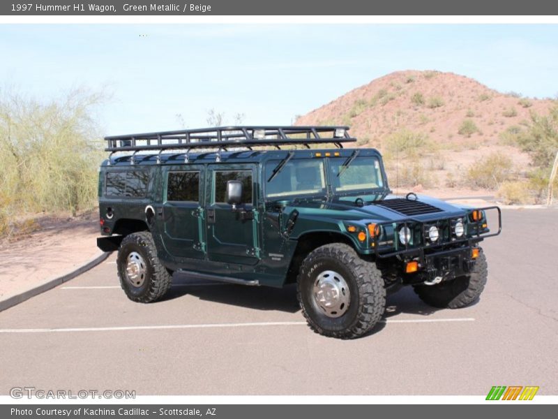 Green Metallic / Beige 1997 Hummer H1 Wagon