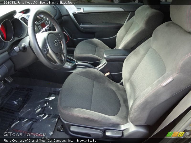 Ebony Black / Black Sport 2010 Kia Forte Koup SX