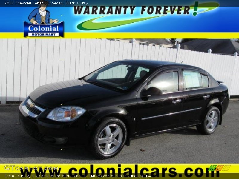 Black / Gray 2007 Chevrolet Cobalt LTZ Sedan