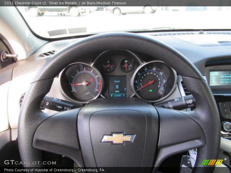 Silver Ice Metallic / Jet Black/Medium Titanium 2011 Chevrolet Cruze LS