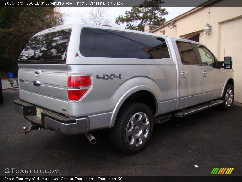 Ingot Silver Metallic / Black 2010 Ford F150 Lariat SuperCrew 4x4