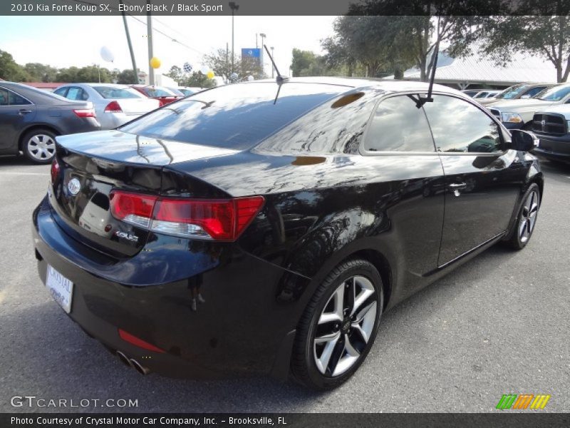 Ebony Black / Black Sport 2010 Kia Forte Koup SX