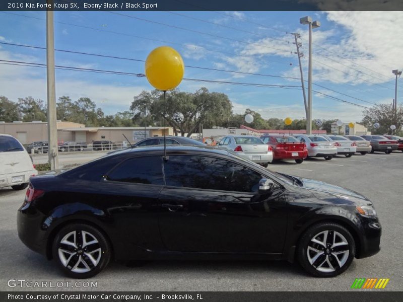 Ebony Black / Black Sport 2010 Kia Forte Koup SX