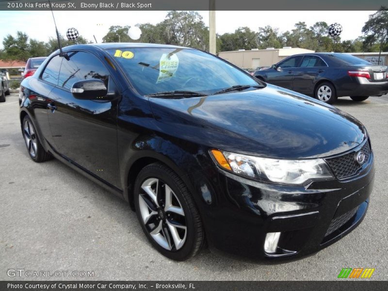 Ebony Black / Black Sport 2010 Kia Forte Koup SX
