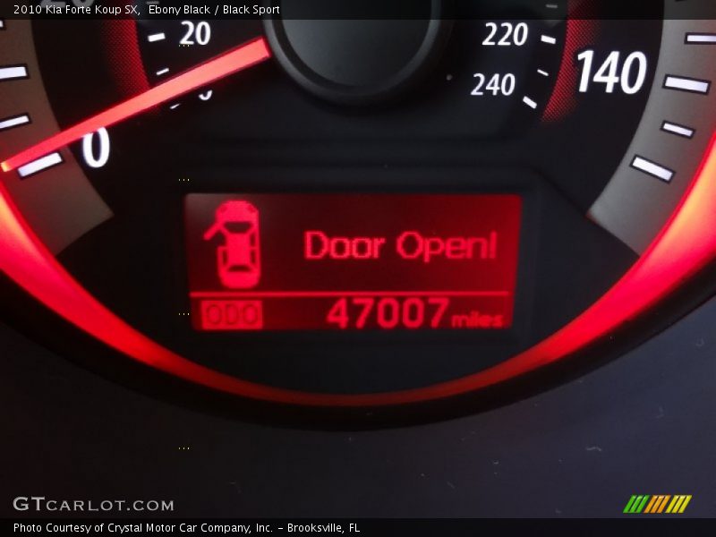 Ebony Black / Black Sport 2010 Kia Forte Koup SX