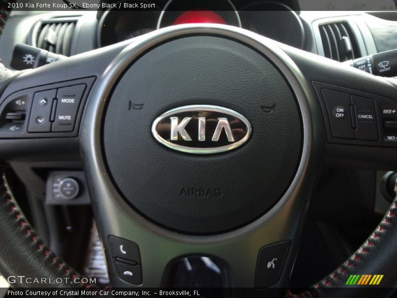 Ebony Black / Black Sport 2010 Kia Forte Koup SX
