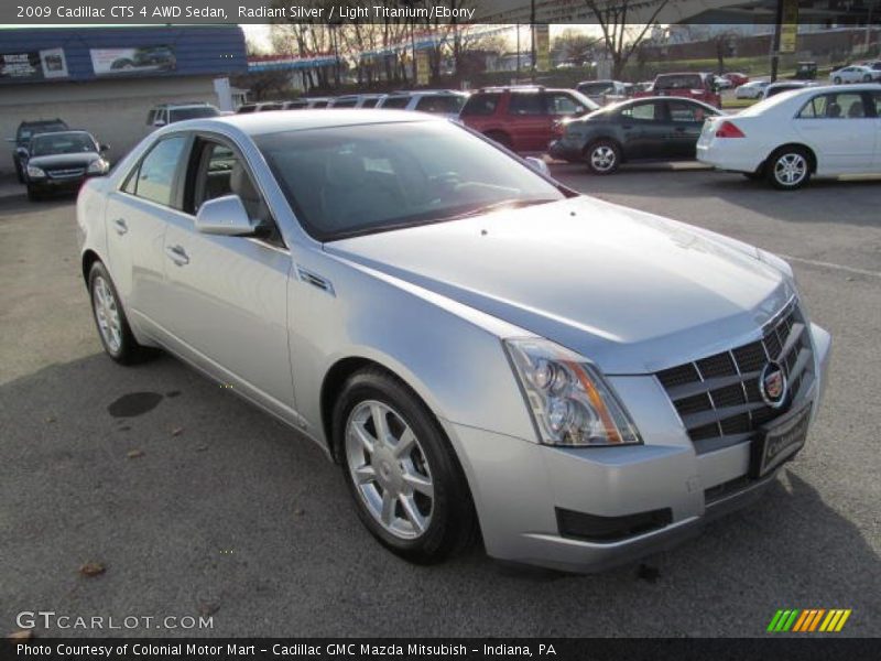 Radiant Silver / Light Titanium/Ebony 2009 Cadillac CTS 4 AWD Sedan