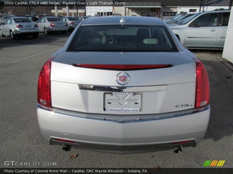 Radiant Silver / Light Titanium/Ebony 2009 Cadillac CTS 4 AWD Sedan