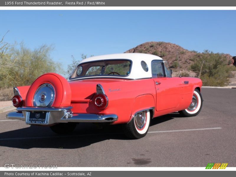 Fiesta Red / Red/White 1956 Ford Thunderbird Roadster