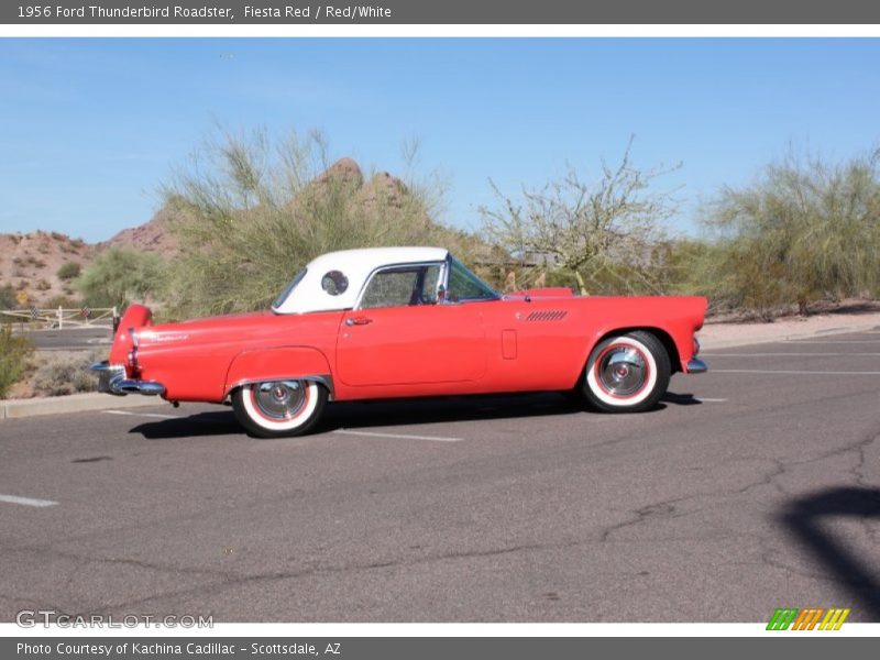 Fiesta Red / Red/White 1956 Ford Thunderbird Roadster
