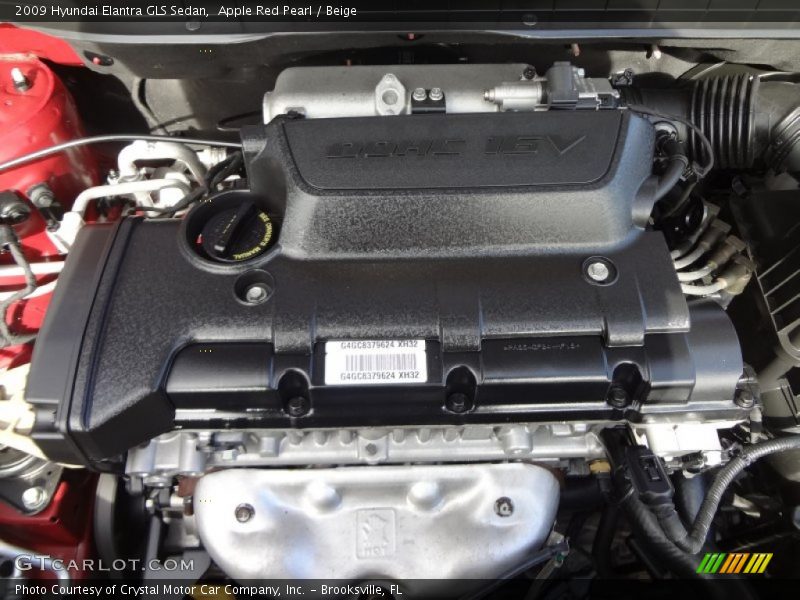 Apple Red Pearl / Beige 2009 Hyundai Elantra GLS Sedan