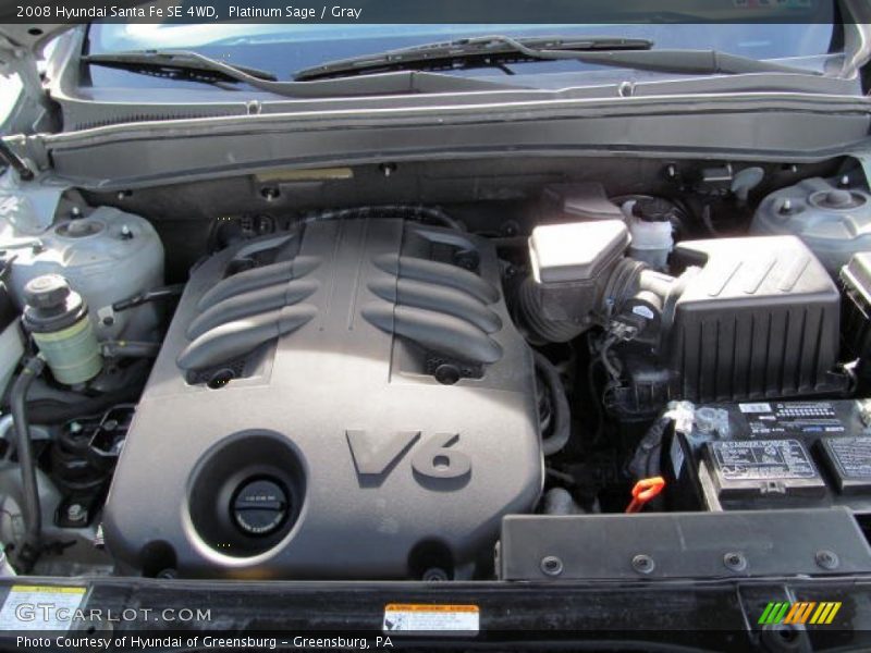  2008 Santa Fe SE 4WD Engine - 3.3 Liter DOHC 24-Valve VVT V6
