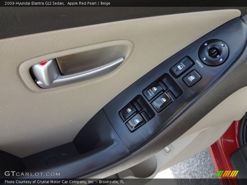 Apple Red Pearl / Beige 2009 Hyundai Elantra GLS Sedan