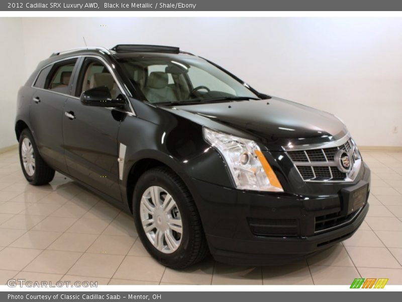 Black Ice Metallic / Shale/Ebony 2012 Cadillac SRX Luxury AWD
