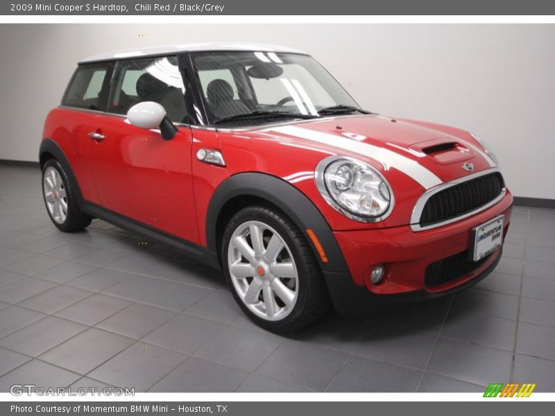 Chili Red / Black/Grey 2009 Mini Cooper S Hardtop