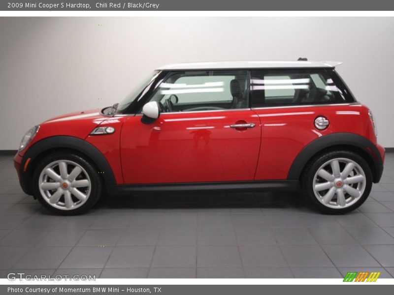 Chili Red / Black/Grey 2009 Mini Cooper S Hardtop