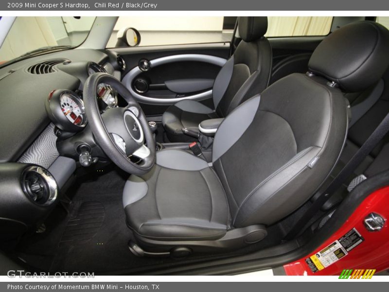 Chili Red / Black/Grey 2009 Mini Cooper S Hardtop