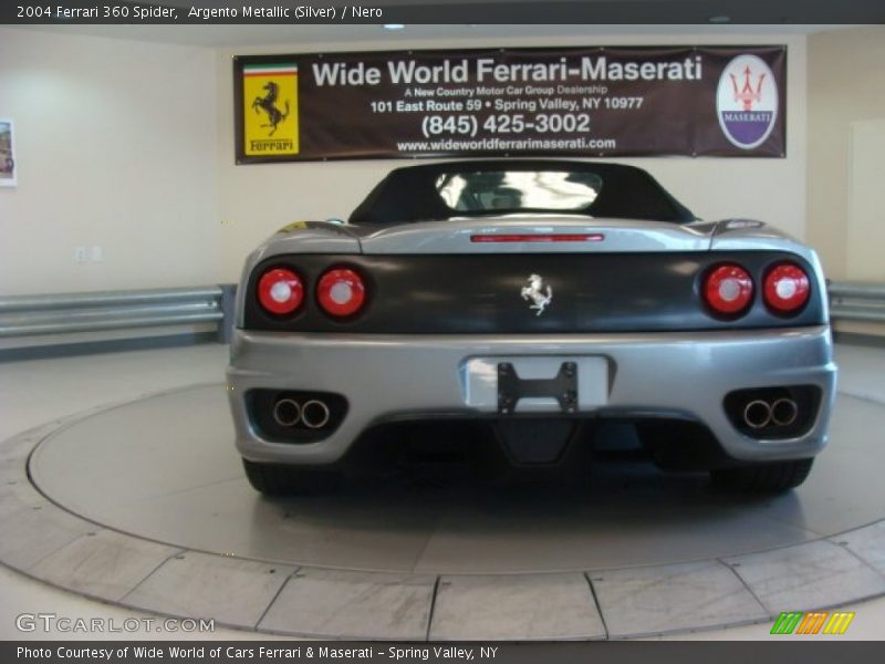 Argento Metallic (Silver) / Nero 2004 Ferrari 360 Spider