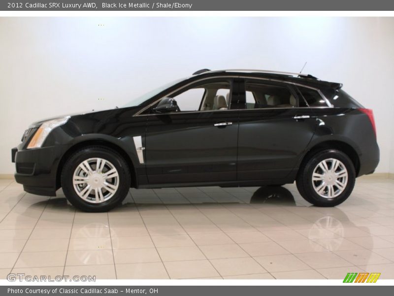Black Ice Metallic / Shale/Ebony 2012 Cadillac SRX Luxury AWD