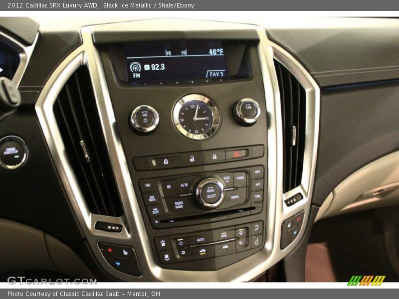 Black Ice Metallic / Shale/Ebony 2012 Cadillac SRX Luxury AWD