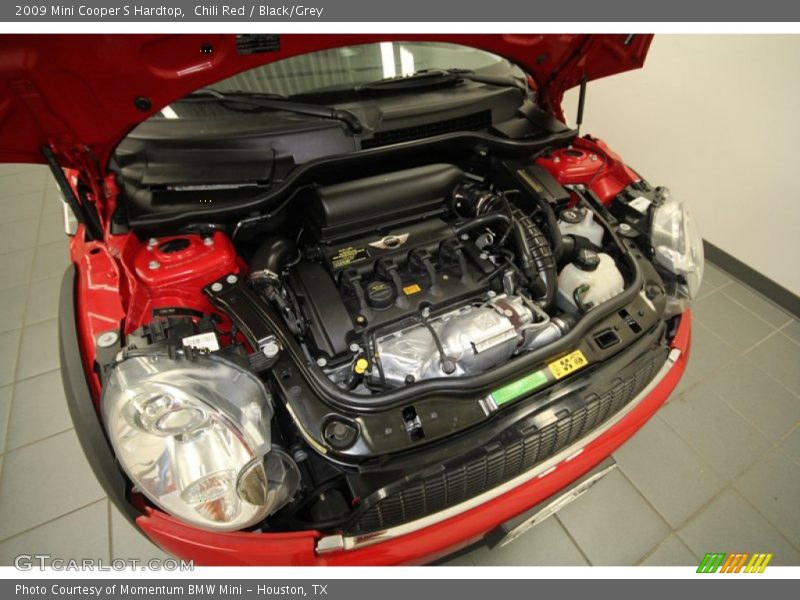 Chili Red / Black/Grey 2009 Mini Cooper S Hardtop