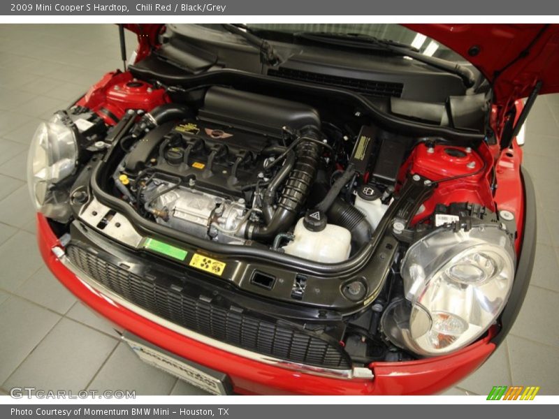 Chili Red / Black/Grey 2009 Mini Cooper S Hardtop