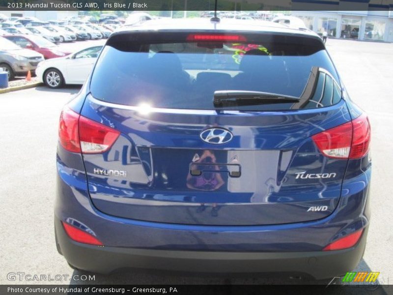 Iris Blue / Black 2013 Hyundai Tucson GLS AWD