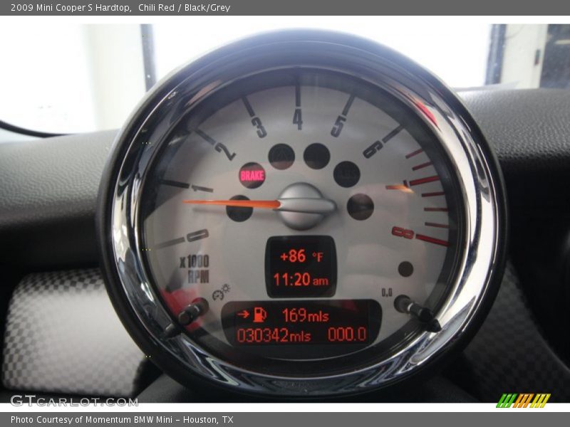 Chili Red / Black/Grey 2009 Mini Cooper S Hardtop