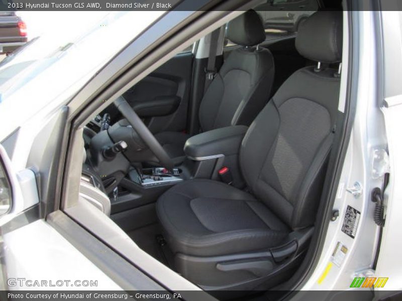 Diamond Silver / Black 2013 Hyundai Tucson GLS AWD