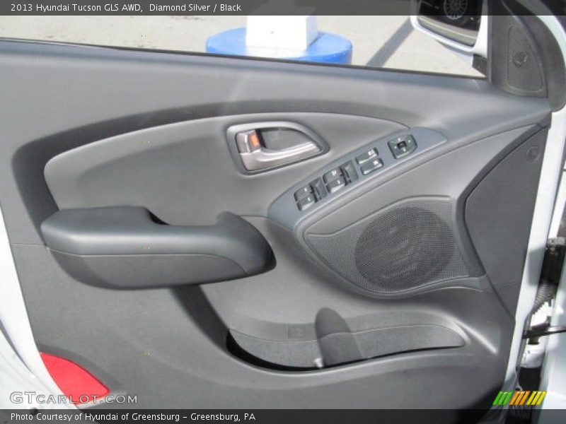 Diamond Silver / Black 2013 Hyundai Tucson GLS AWD