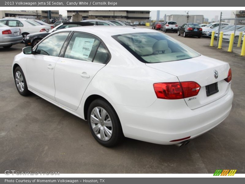Candy White / Cornsilk Beige 2013 Volkswagen Jetta SE Sedan