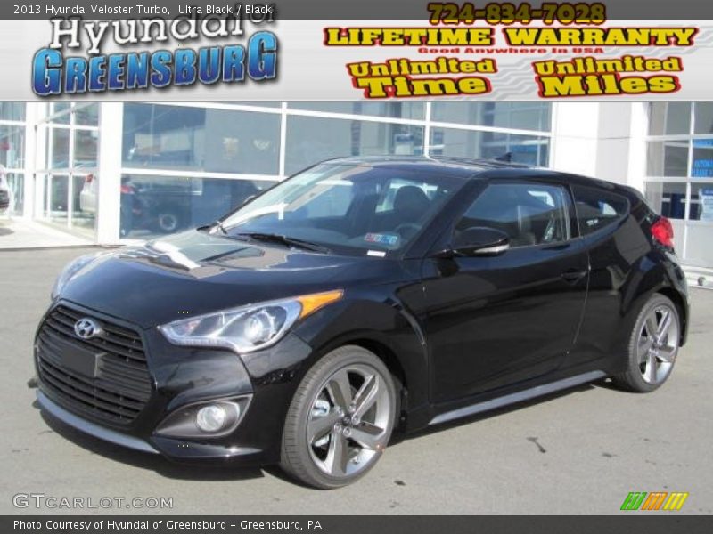 Ultra Black / Black 2013 Hyundai Veloster Turbo