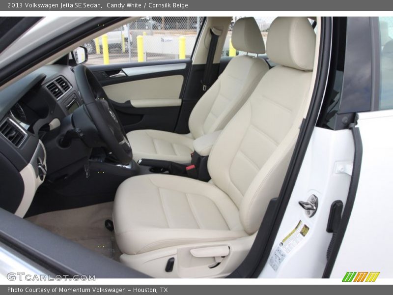 Candy White / Cornsilk Beige 2013 Volkswagen Jetta SE Sedan