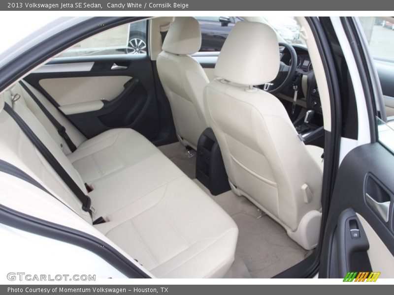 Candy White / Cornsilk Beige 2013 Volkswagen Jetta SE Sedan