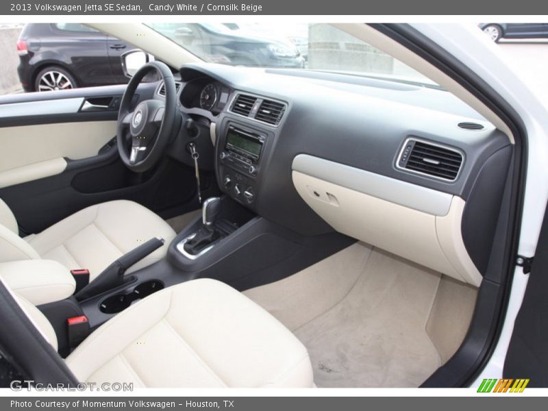 Candy White / Cornsilk Beige 2013 Volkswagen Jetta SE Sedan