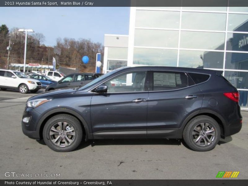 Marlin Blue / Gray 2013 Hyundai Santa Fe Sport