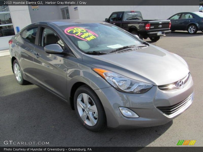 Harbor Gray Metallic / Gray 2013 Hyundai Elantra GLS